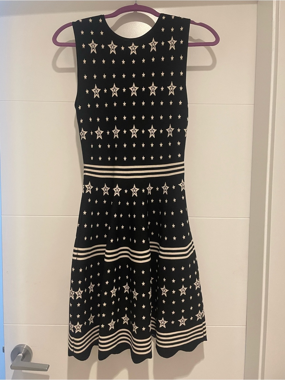 Ted baker star jacquard knit dress